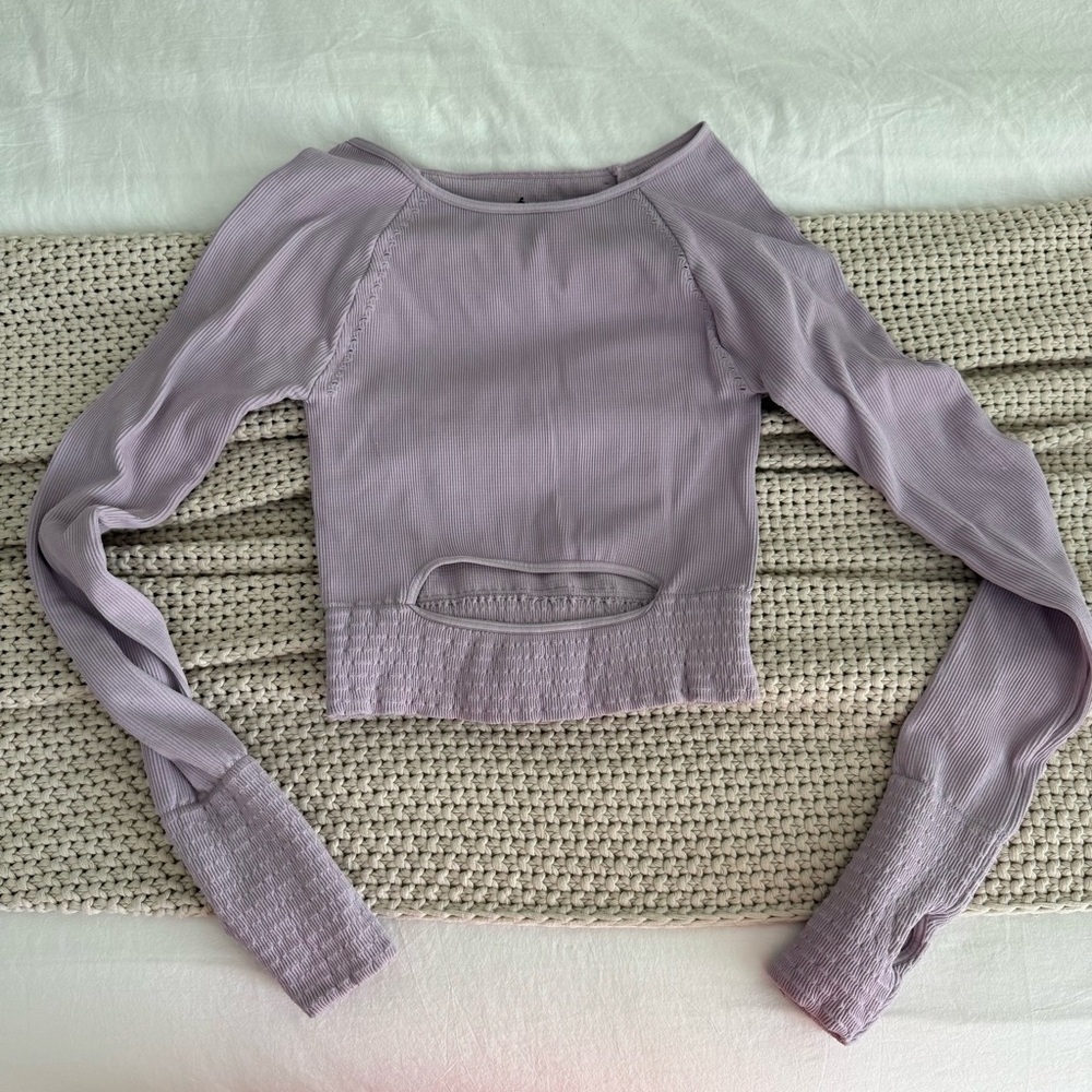 FP Movement by Free People Lavender Long Sleeve Top